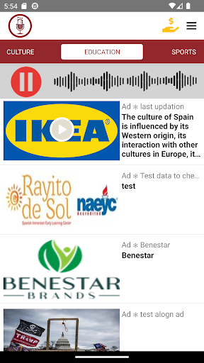 Android application Hispanic Public Media screenshort