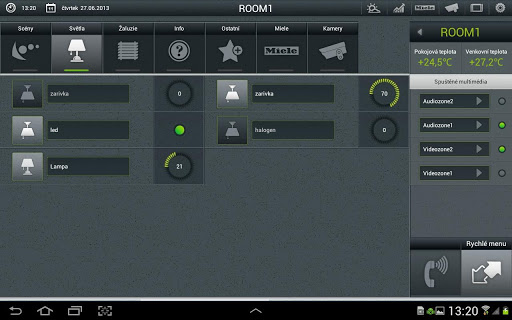 iNELS Home Control Tablet Screenshot 2 - AppWisp.com