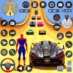 Cover Image of Download Superhero Car: Mega Ramp Games  APK