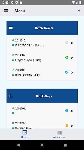 Android application Datacor Mobile screenshort