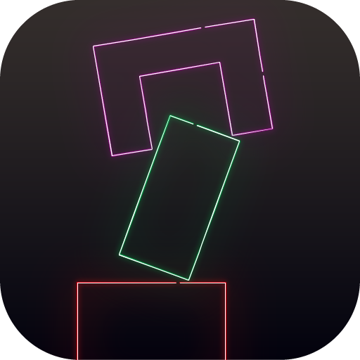 NeonBlockTower - 簡単爽快ミニゲーム logo