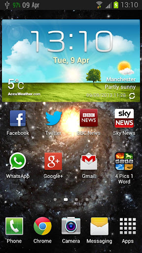 Android application Date Status Bar 2 screenshort