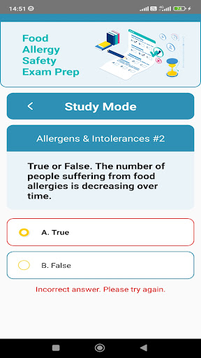 Food Allergy Safety Exam Prep Screen 3
