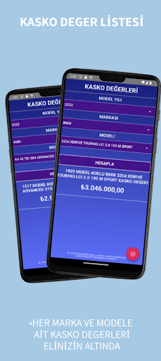 Android application Kasko Değer Listesi screenshort