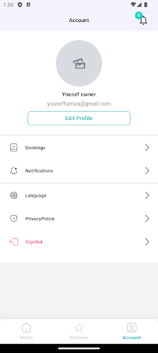 Android application T.care owner screenshort