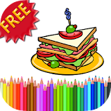 Coloring Book Food icon