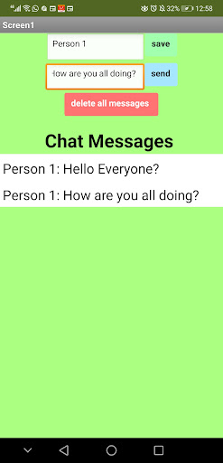 Android application Aleen's Chat App screenshort