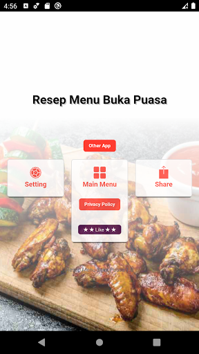 Android application Resep Menu Buka Puasa Lezat screenshort