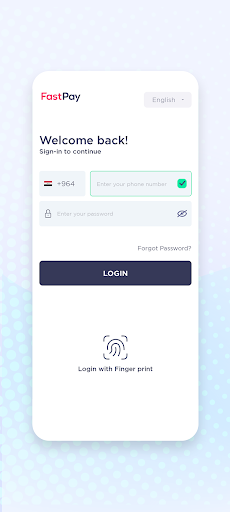 Android application Fastpay Main Agent screenshort