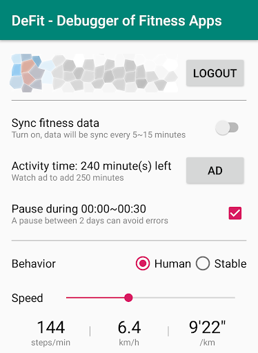 DeFit - Debugger of Fitness Apps 0.7.9 Screenshots 2