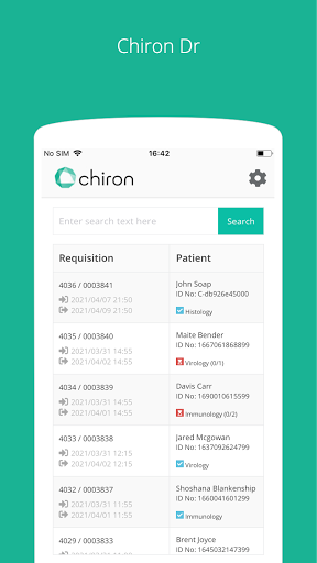 Android application Chiron Dr screenshort