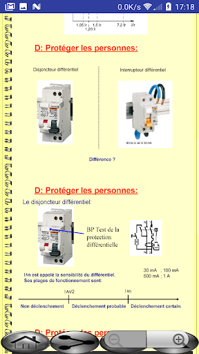 Android application Protection-securité Electrique screenshort