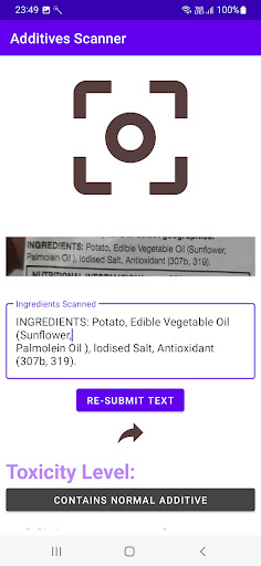 Scan Food Additives Screen 2