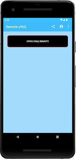 Android application Remote Control for X96Q screenshort