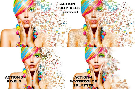 Android application Photo Pixel Shattering Effect screenshort
