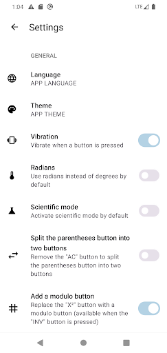 Advance Calculator Screen 2