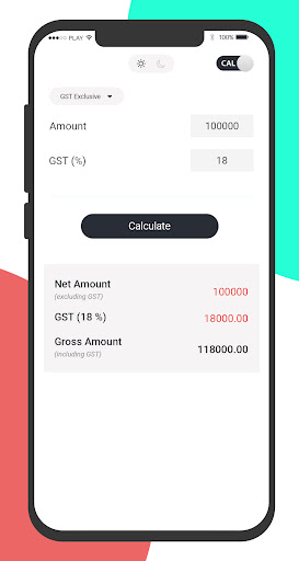 Online GST Calculator Screen 3