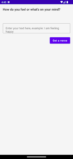 Android application BibleGPT screenshort