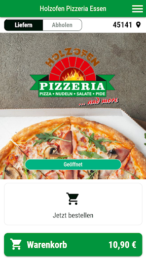 Android application Holzofen Pizzeria screenshort
