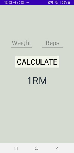 1 Rep Max Calculator