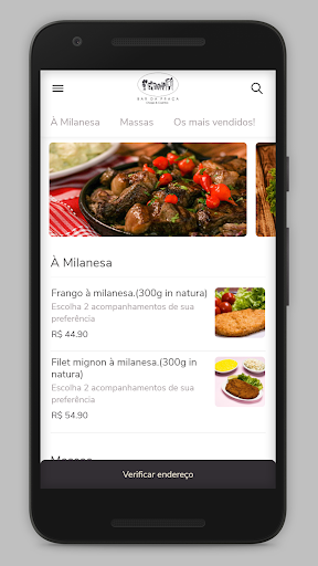 Android application Bar da Praça screenshort