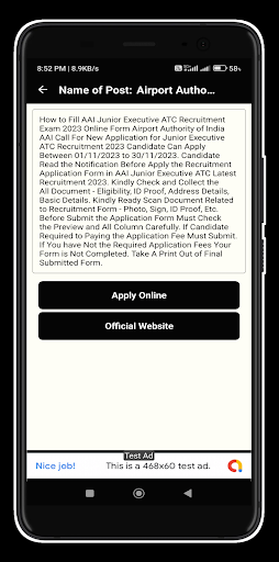 Jobs Results - All Yojana App Screen 3