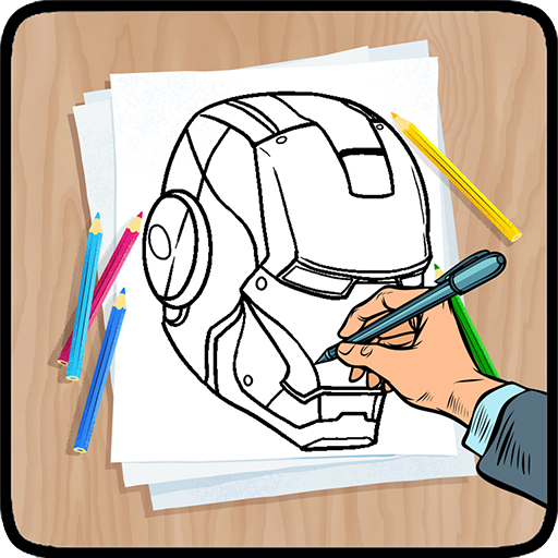 Android application How To Draw Superhero and Logo screenshort