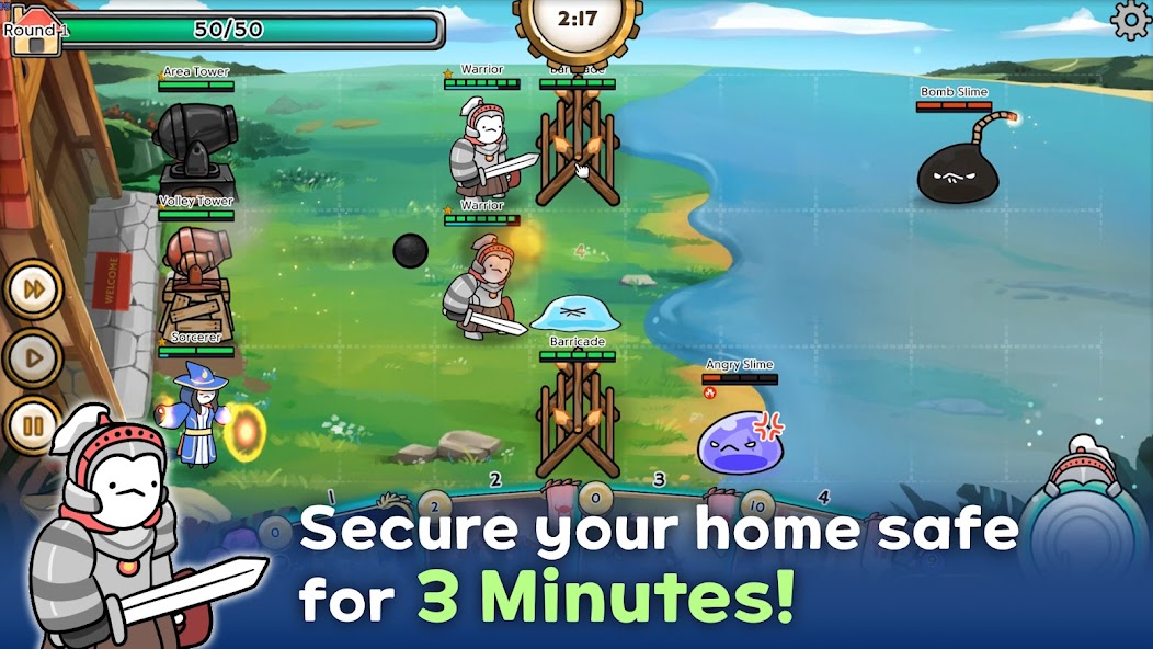 3 Minute Heroes: Card Defense 1.44 APK + Mod (Unlimited money) untuk android