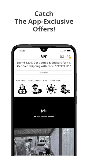 Android application MyHackerTech screenshort