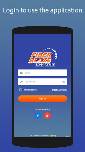 Android application Spectrum Fiber Blaze screenshort