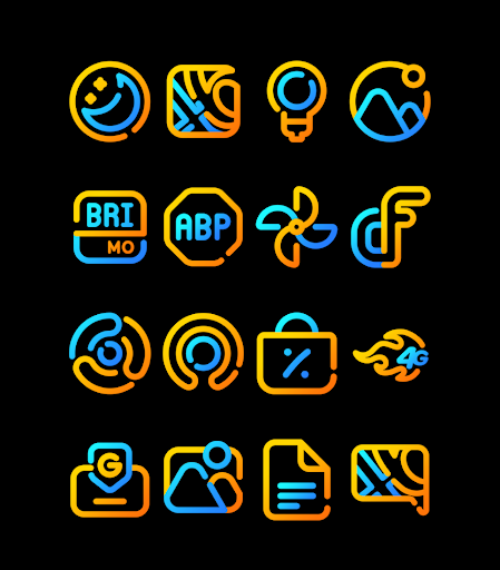 Screenshot of Nuclear - Lines Icon Pack