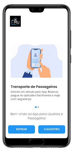 Android application EmuDriver Passageiro screenshort