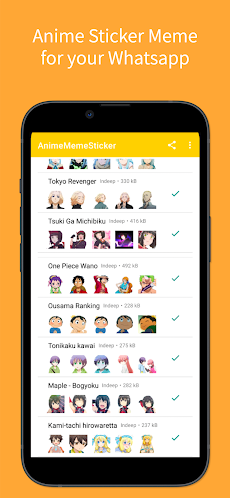 Anime stickers WAStickersAppsのおすすめ画像1