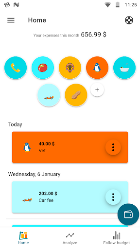 Control and track expenses