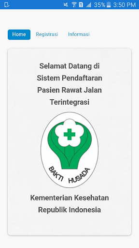 Android application Pendaftaran Online screenshort