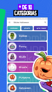 Sticker Halloween WASticker
