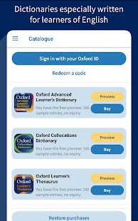 Oxford Advanced Learner's Dict Screenshot