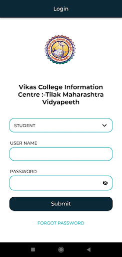 Android application Tilak Maharashtra Vidyapeeth screenshort