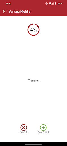 Verisec Mobile Screen 3