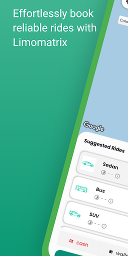Android application Limomatrix Driver screenshort
