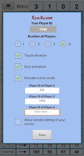 Kamikazee Dice Score Card Screenshot