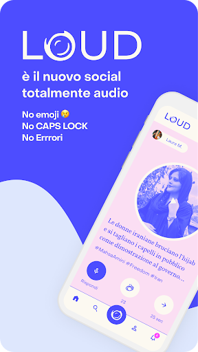 Android application LOUD - Voce, Social & Podcast screenshort