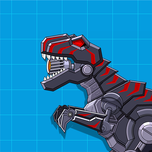 Robot Dinosaur Black T-Rex  Icon
