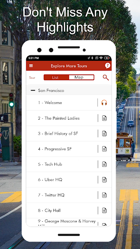 Screenshot of San Francisco Golden Gate Tour