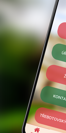Android application Třebotov screenshort