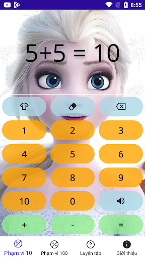 Android application Máy tính Lớp 1 screenshort