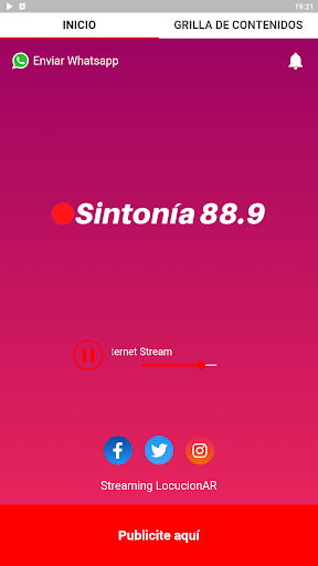 Sintonía 88.9 Screen 2