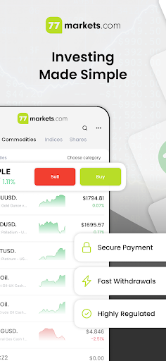 Android application 77Markets: Trading and Finance screenshort
