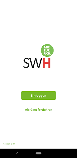 Android application SWH-Mobil screenshort