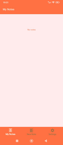 Android application Notepad screenshort